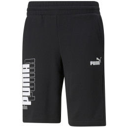 Pantaloncini da uomo Puma Power Logo Shorts 10"" TR nero black