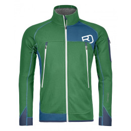 Giacca da uomo Ortovox Fleece Plus Jacket verde/blu IrishGreen