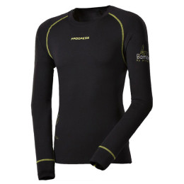 Maglia termica da uomo Progress Termotriko E NDR 28DA dl.r. (2 (2016) nero Black/GreenStitching