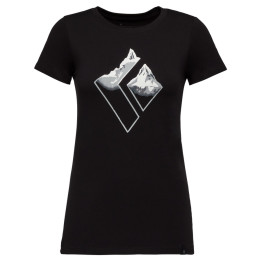 Maglietta da donna Black Diamond Mountain Logo SS Tee nero Black