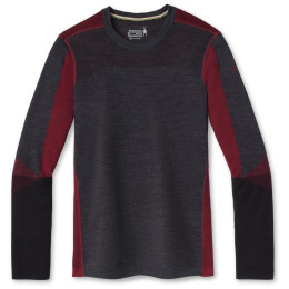 Maglietta funzionale da uomo Smartwool M Intraknit Merino 200 Colorblock Crew grigio/rosso CharcoalHeather