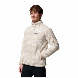 Maglione da uomo Columbia Rugged Ridge™ High Pile Half Zip bianco Dark Stone Deschutes Days