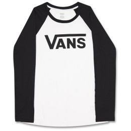 Maglietta da donna Vans Drop V Ls Raglan-B bianco/nero White