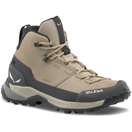 Scarpe da trekking da donna Salewa Puez Leather Mid Ptx W marrone chiaro Quicksand/Onyx