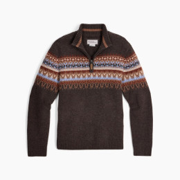Maglione da uomo Royal Robins Arch Rock 1/4 Zip marrone scuro Turkish Coffee Htr Kirkwood Pt