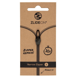 Cerniera di ricambio ZlideOn Opravný jezdec pro úzké zipy - S nero black