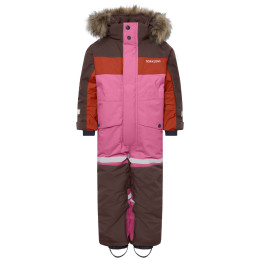 Tuta per bambini Didriksons Bjärven Kds Cover 5 Shadow Brown růžová/hnědá Shadow Brown