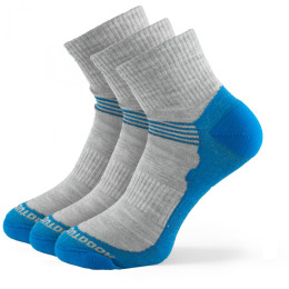 Calze Zulu Merino Lite Women 3 pack grigio/blu