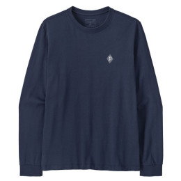 Maglietta da uomo Patagonia M's L/S MW Hut Tripper Skyline T-Shirt blu New Navy