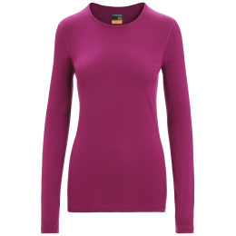 Maglietta sportiva da donna Icebreaker 200 Oasis LS Crewe bordeaux Go Berry