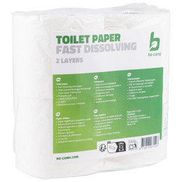 Carta igienica Bo-Camp Toilet paper 4 rolls bianco