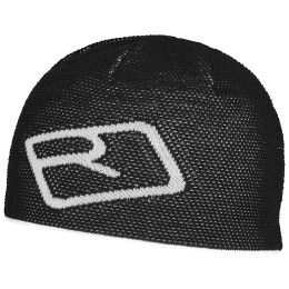 Berretto Ortovox Merino Logo Knit Beanie nero black raven