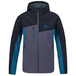 Giacca softshell da uomo Hannah Carsten II nero/blu anthracite/sailor blue