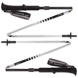 Bastoncini da trekking Black Diamond Distance Z 130 cm nero/argento