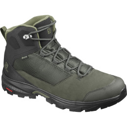 Scarpe da uomo Salomon Outward Gtx nero/verde Peat