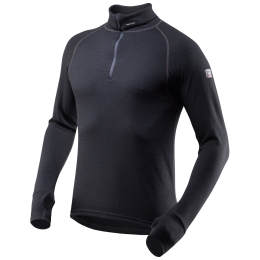 Maglione a collo alto da uomo Devold Expedition Man Zip Neck nero