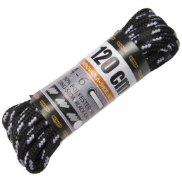 Lacci delle scarpe Bennon Laces Black-Grey Box 120 cm