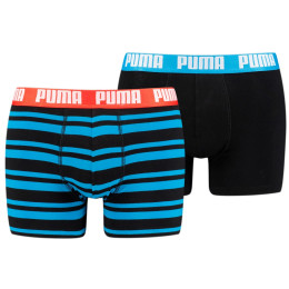 Boxer da uomo Puma Heritage Stripe Boxer 2P mix1 bright blue
