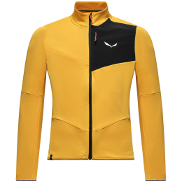 Felpa funzionale da uomo Salewa Ortles Fleece Fz M oro gold