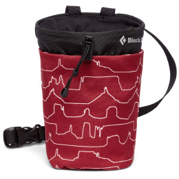 Sacchetto porta magnesite Black Diamond Gym Chalk Bag S/M (2023) rosso DesertPrint