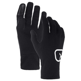 Guanti da donna Ortovox W's 185 Rock'n'Wool Glove Liner nero Black Raven