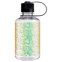 Borraccia Nalgene Narrow Mouth Animal Print 500 ml verde/giallo Clear Rainbow Snake
