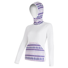 Felpa da donna Sensor Tecnostretch bílá s kapucí bianco