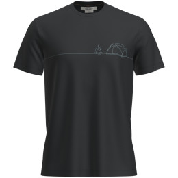 Maglietta funzionale da uomo Icebreaker M Mer 150 Tech Lite SS T Sing Li Cmp nero Black