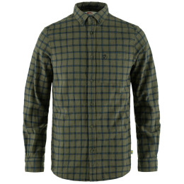 Camicia da uomo Fjällräven Övik Flannel Shirt M verde Laurel Green-Indigo Blue