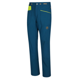 Pantaloni da uomo La Sportiva Talus Pant M blu scuro Storm Blue/Lime Punch