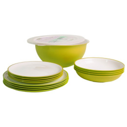 Set di stoviglie Omada Sanaliving Pic-Nic Set 14 ks verde chiaro Verseacido