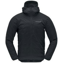 Giacca da uomo Norrona falketind aero60 Zip Hood nero Caviar Black
