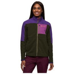 Felpa da donna Cotopaxi Abrazo Fleece Full-Zip Jacket viola/verde Black Violet and Woods