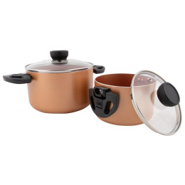 Set di pentole Bo-Camp Slauson 2 pcs rosa/nero Bronz