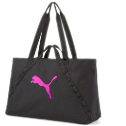 Borsa a spalla Puma AT ESS Shopper nero Puma Black-Deep Orchid