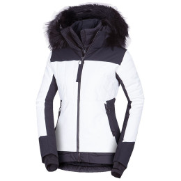 Giacca da sci da donna Northfinder Tayler bianco/nero 212whiteblack