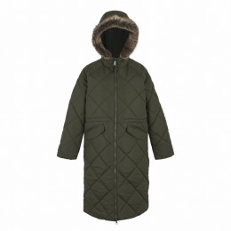 Cappotto da donna Regatta Freyla verde scuro Dark Khaki