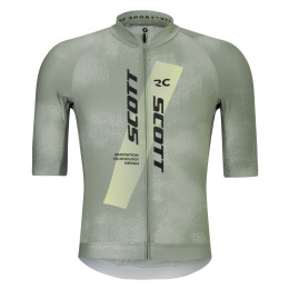 Maglia da ciclismo da uomo Scott Jersey M's RC Pro grigio/verde spray grey/acid yell