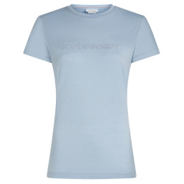 Maglietta sportiva da donna Icebreaker Women M 150 Tech Lite SS Tee IBStitchlin azzurro Zinc Blue