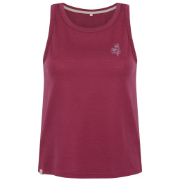 Top da donna MOOA Merino Lyolite Edelweiss 150 rosa dark pink