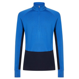 Maglietta funzionale da uomo Icebreaker Men Mer 260 ZoneKnit LS Half Zip blu Midnavy/Lazu/Cb