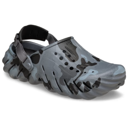 Pantofole Crocs Echo Duck Camo Clog grigio/nero Charcoal/Black