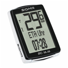 Computer da bicicletta Sigma BC 16.16 drátový nero