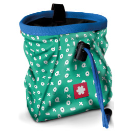 Sacchetto porta magnesite Ocún Lucky + pásek Ocún Chalk Bag Belt verde/blu TapeBlue