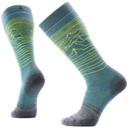 Calze da sci Smartwool Snowboard Full Cushion Iguchi OTC Socks verde Dusty Teal