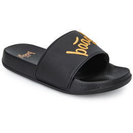 Pantofole per bambini Baagl Logo Gold nero/oro černá