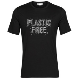 Maglietta da uomo Icebreaker Tech Lite II SS Tee Plastic Free nero black