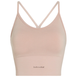 Reggiseno sportivo Icebreaker Merino Blend 260 Seamless Rib Strappy Tank rosa PINK QUARTZ