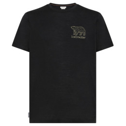 Maglietta funzionale da uomo Icebreaker M 150 Tech Lite SS Tee Forest Footsc nero Black