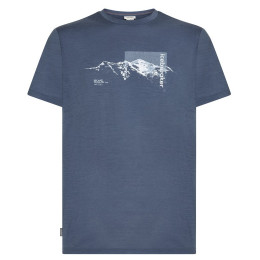 Maglietta funzionale da uomo Icebreaker Men M 150 Tech Lite SS Tee Pure Altitude grigio/blu Dawn